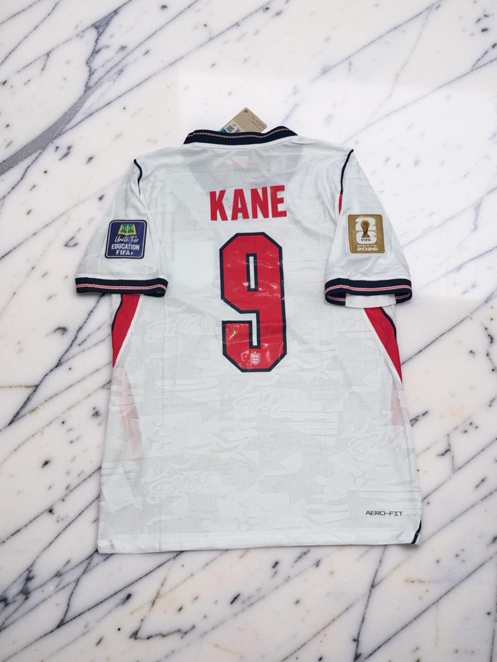 Harry Kane England 2026 World Cup Jersey #9 Home Mens Three Lions
